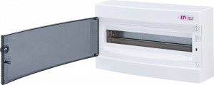 Tablou electric aparent, 18 module, usa transparenta, IP 40, ETI