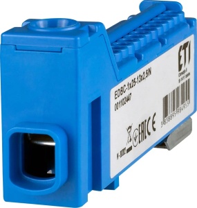 Clema derivatie albastra, EDBC-1x25-13x2,5, ETI