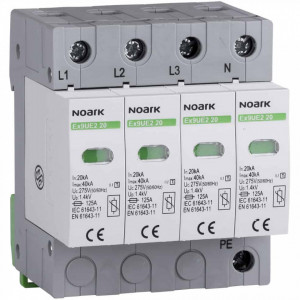 Descarcator la supratensiune Noark, 4+0, debrosabil fara semnalizare, 4P, tip C, 275VAC