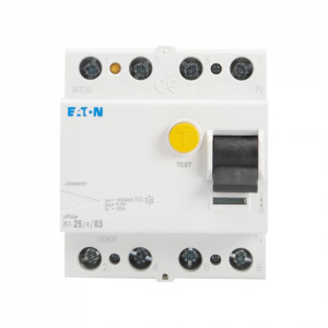 Intrerupator diferential RCCB, 4P, 25A, 30 mA, tip AC, Eaton - Img 1
