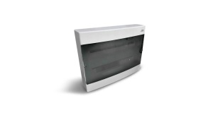 Tablou electric aparent, 48 module (2x24), usa transparenta, IP 40, Noark