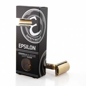 Aparat de Ras Clasic Bronz cu Pieptene Inchis Epsilon