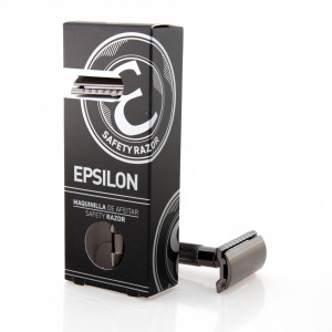 Aparat de Ras Clasic Negru cu Pieptene Inchis Epsilon