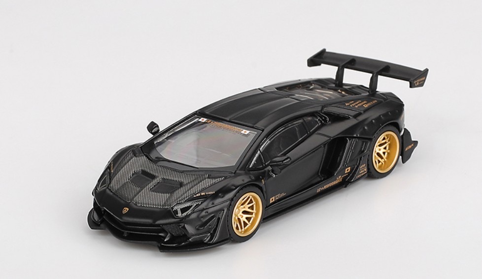 1:64 Lamborghini Aventador LB-Works Limited Edition Matte Black