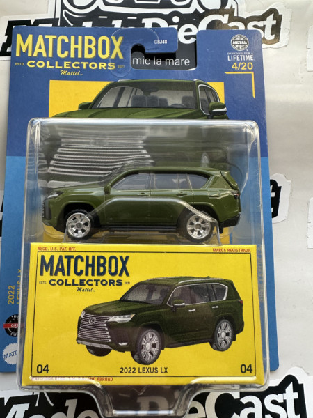 1:64 2022 Lexus LX Green Matchbox Collectors