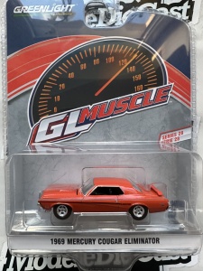 1:64 1969 Mercury Cougar Eliminator Orange Muscle Series 28