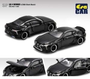 1:64 LB Works Lexus LC500 Dark Black