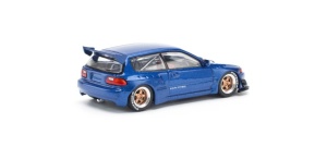 1:64 Pandem Civic EG6 Open Hood Metallic Blue - Img 2