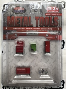 1:64 Set Metal Tools American Diorama - Set B