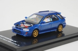 1:64 Subaru Impreza Wagon WRX STi Ver.VI Customized World Rally Blue Mica