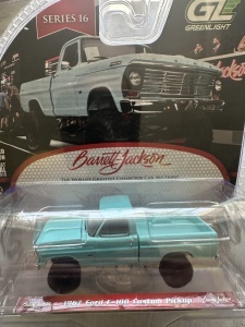 1:64 1967 Ford F-100 Custom Pickup Blue Barrett Jackson Series 16