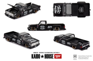1:64 Kaido House Chevrolet Silverado Dually Hot Rod V1 Black