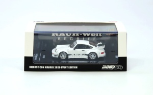 1:64 RWB 930 Matt White Diecast Con Madrid Event Edition - Img 3