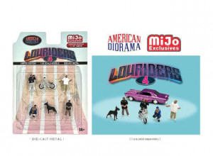 1:64 Set Figurine Lowriders 4 American Diorama