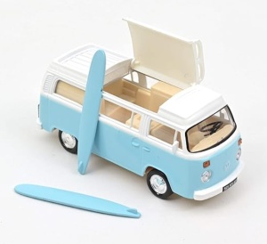 1:43 Volkswagen Combi T2b Camper Van Pastel Blue Jet-Car - Img 2