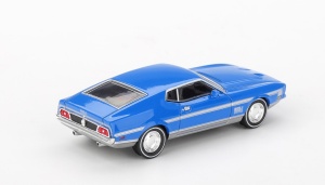 1:64 Ford Mustang Mach 1 Grabber Blue - Img 2