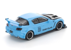 1:64 Mazda RX8 Re-Amemiya Widebody Light Blue - Img 2