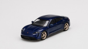1:64 Porsche Taycan Turbo S Gentian Blue Metallic - Img 1
