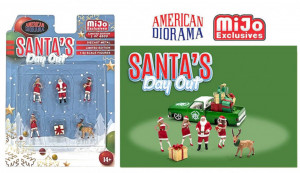 1:64 Set Figurine Santa's Day Out American Diorama