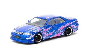 1:64 Vertex Toyota Mark II JZX100 Blue Metallic