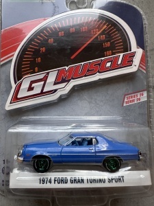 1:64 1974 Ford Gran Torino Sport Blue Greenmachine