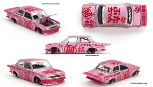 1:64 Datsun 510 Pro Street Buta V1 Pink