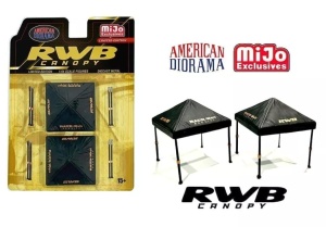 1:64 RWB Canopy Set Black American Diorama