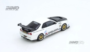 1:64 Top Secret Nissan Skyline R34 GT-R White - Img 2