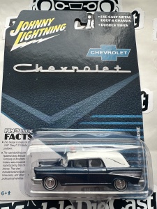 1:64 1957 Chevy Hearse Blue