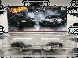 1:64 Hot Wheels Premium 2 Pack Set - Bugatti Veyron and '16 Bugatti Chiron