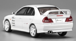 1:64 Mitsubishi Lancer Evolution IV GSR Kansai Livery White - Img 2