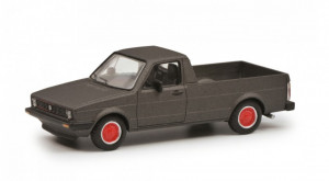 1:64 Volkswagen Caddy Pick-up Open Matt Grey Metallic - Img 1