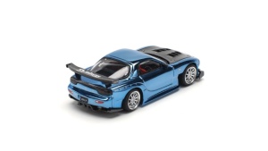 1:64 Mazda RX-7 Re-Amemiya Widebody Blue Chrome - Img 2