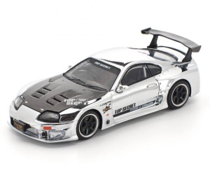 1:64 Top Secret Toyota GT300 Supra Silver Chrome
