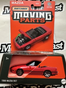 1:64 1988 Mazda RX7 Red Moving Parts