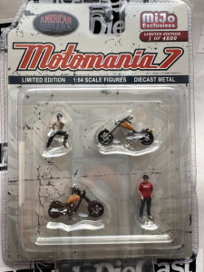1:64 Set Figurine Motomania 7 American Diorama