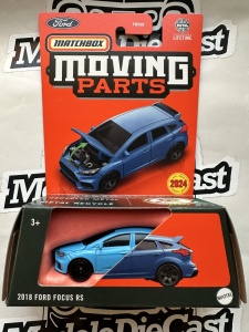 1:64 2018 Ford Focus RS Blue Moving Parts