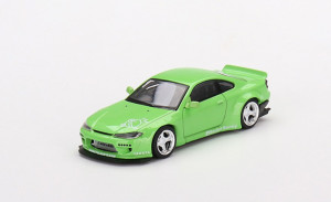 1:64 Nissan Silvia (S15) Rocket Bunny Green RHD