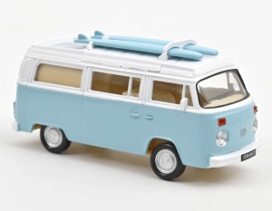1:43 Volkswagen Combi T2b Camper Van Pastel Blue Jet-Car