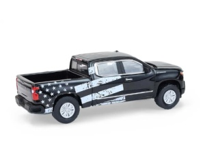 1:64 2023 Chevrolet Silverado Black Blue Collar Collection Series 14 - Img 2