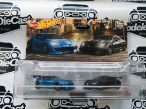 1:64 Hot Wheels Premium 2 Pack Set - Pandem Subaru BRZ & Lexus RC F GT3
