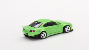 1:64 Nissan Silvia (S15) Rocket Bunny Green RHD - Img 2