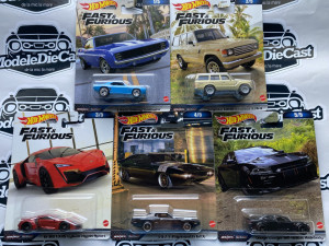 1:64 Set Hot Wheels Premium Fast&Furious Series 2023 Mix 2