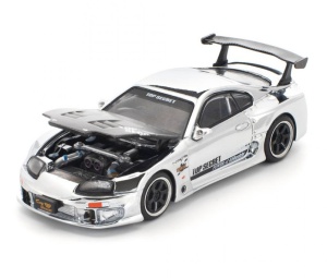 1:64 Top Secret Toyota GT300 Supra Silver Chrome - Img 2