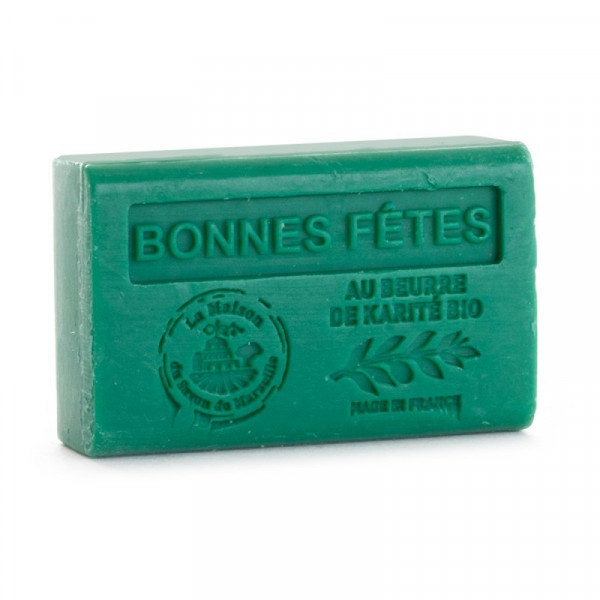 Săpun 125g cu Unt de Karité bio - BONNES FETES - SAPIN