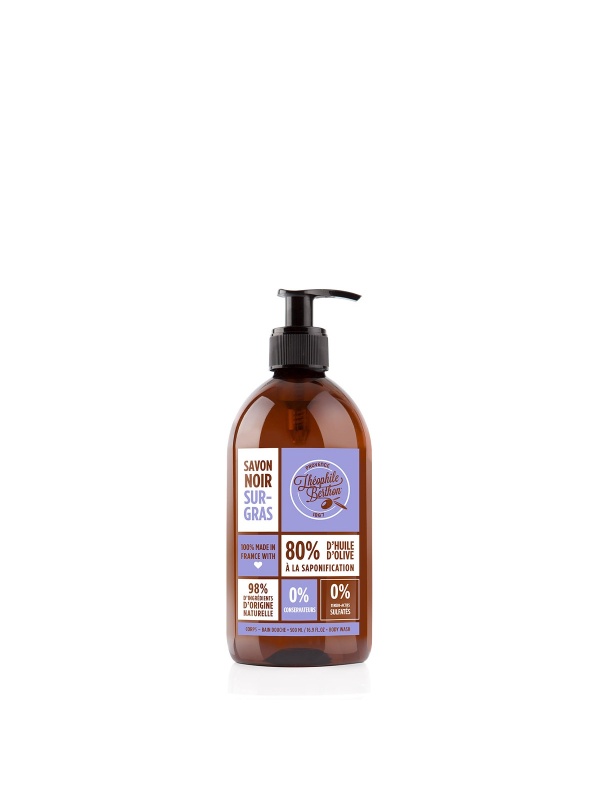 Sapun negru hidratant pentru corp si maini - Lavanda 500ml - Théophile Berthon