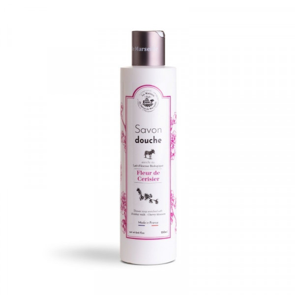 Sapun lichid pentru dus cu Lapte de magarita - Floare de Cires - 250ml
