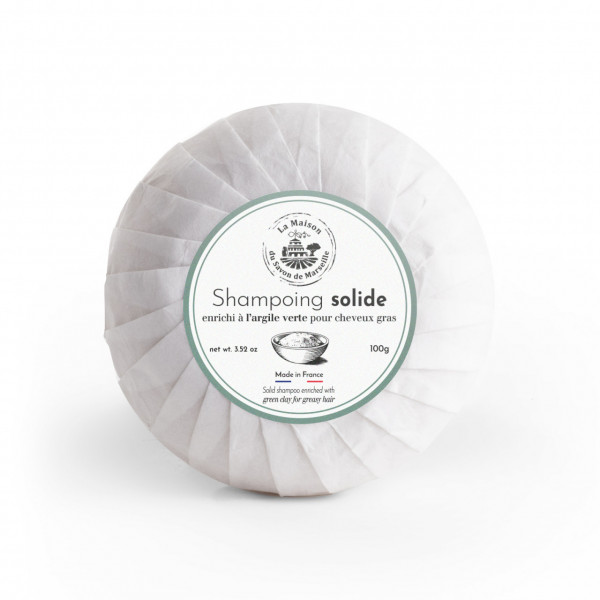 Sampon solid pentru par gras - Argila Verde 100g