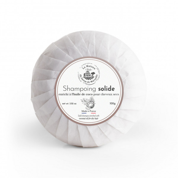 Sampon Solid pentru păr uscat 100g - ULEI DE COCOS