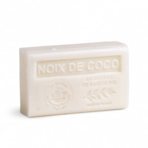 Sapun hidratant cu Unt de Shea bio - Nuca de Cocos 125g - Img 1